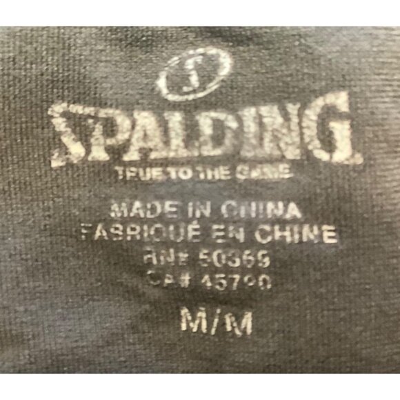 Spalding Womens Gray & Black Striped Sports Bra Crisscross Back M/M - Picture 3 of 6